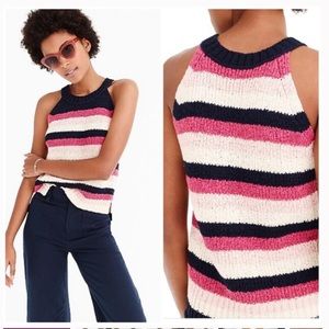 J Crew striped sweater tank, size XS NWT